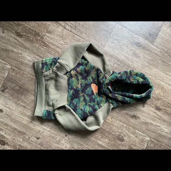 Nike Kids Boy's Fleece Camo Pullover Hoodie size small camouflage basketball - Picture 7 of 7